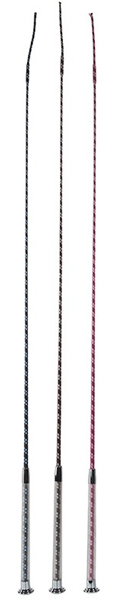 Horze Jersey Gel Handle Dressage Whip 36" Training Whip Gel Grip Handle Berry Pink Navy Blue