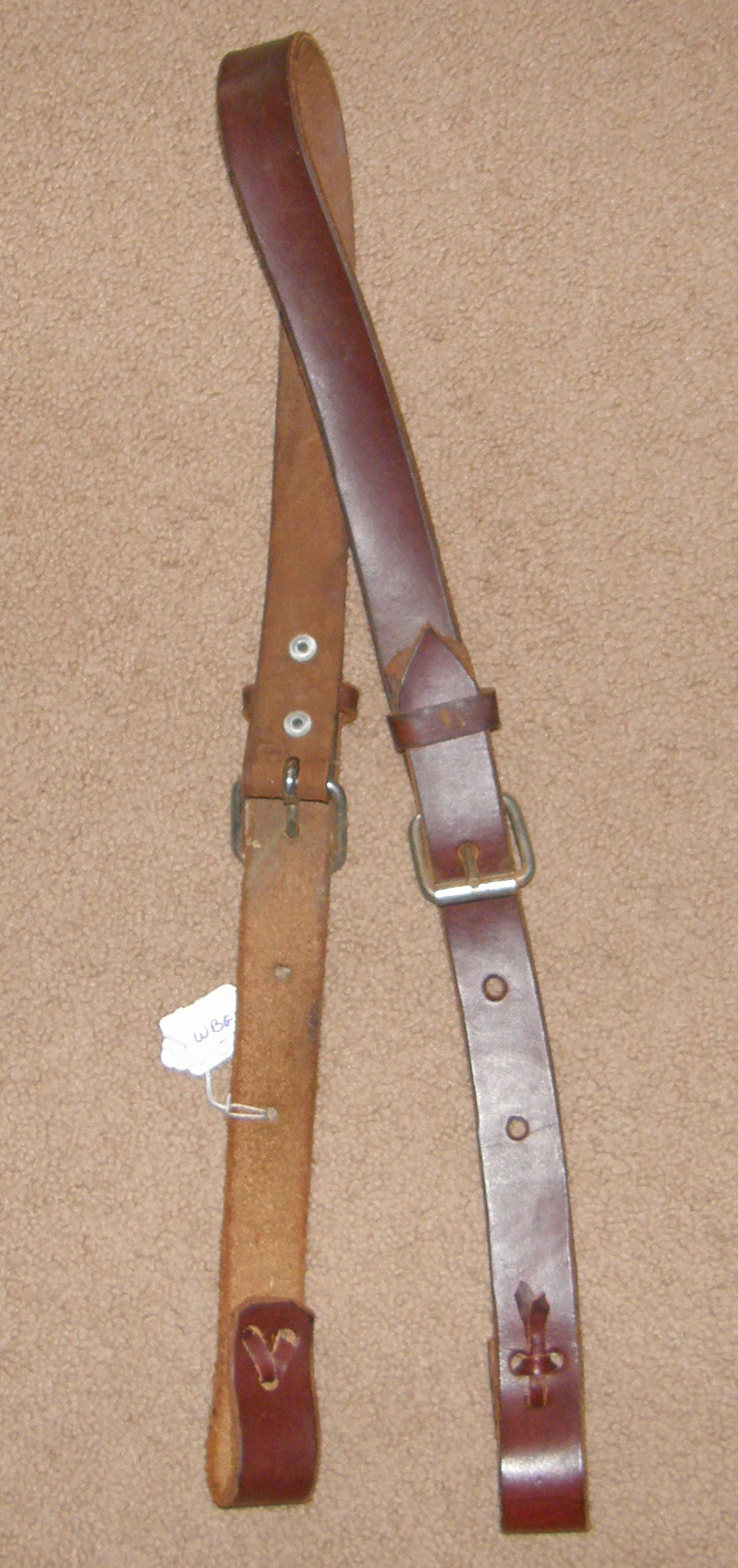 Western Rear Cinch Back Girth Back Cinch Leather Flank Cinch with Billets Brown