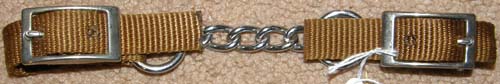 Western Nylon Curb Chain Western Chin Strap Single Flat Link Chain