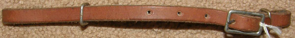 Western Leather Curb Strap Western Curb Strap Curb Chain Chestnut Chin Strap
