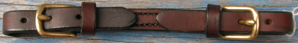 Quiet Creek Western Leather Curb Strap Western Curb Strap Curb Chain Dark Oil Chin Strap