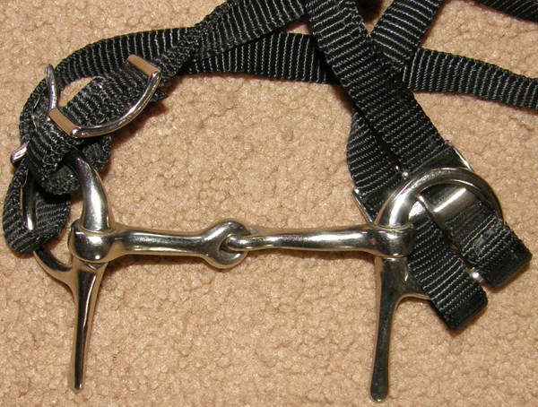 Nylon Mini Bridle Browband Western Bridle Reins English Bridle 3 1/2” Snaffle Bit Miniature Horse Black