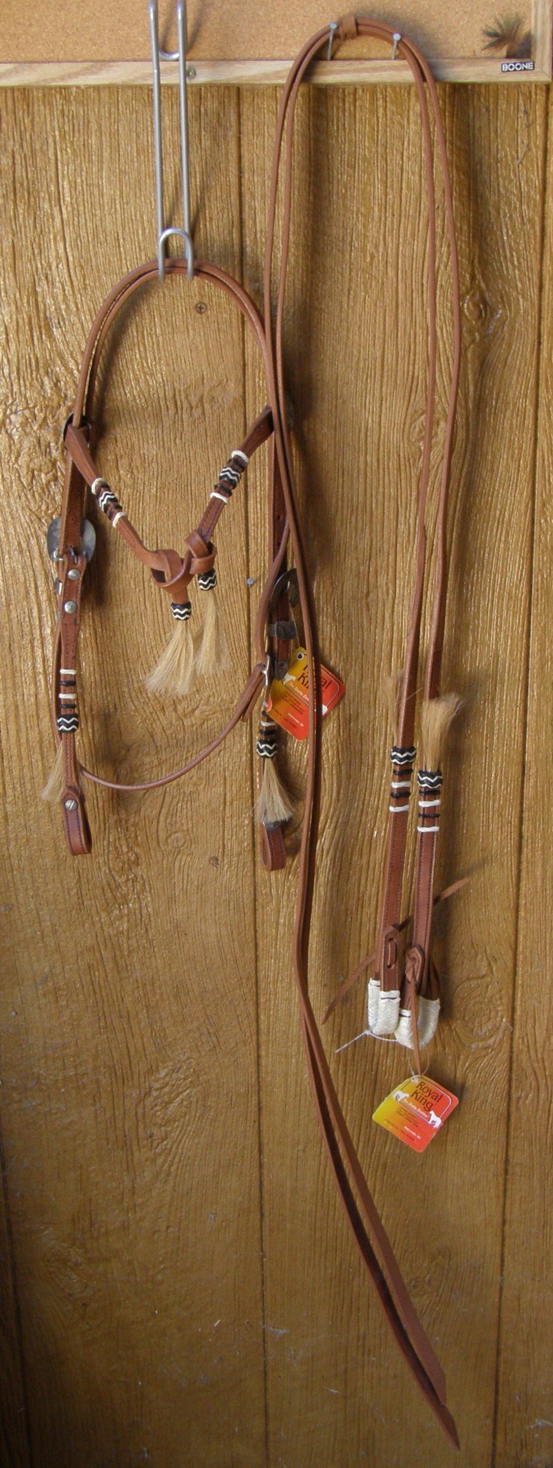 Details about   Western Leather Headstall w/ Star Conchos & Reins 