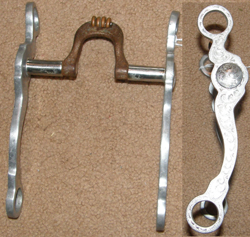 Partrade 5" FG Spring System Spoon Bit Copper Roller Engraved Aluminum Shank Western Show Bit High Port Correction Bit Precision Rollers Spoon Bit Reining Flex Bit