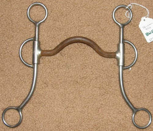 Reinsman 5" D & L Reiner Sweet Iron Ported Mullen Mouth High Port Curb Bit Western Bit