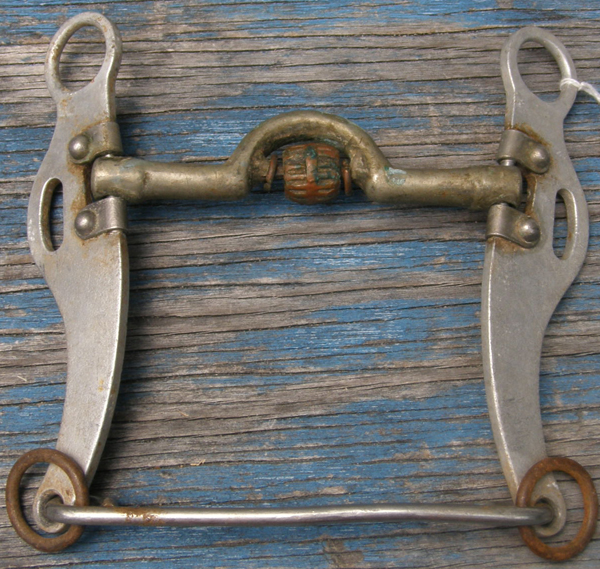 Vintage Quick Bits Quick Bit Aluminum Curb Bit Copper Roller Ported Western Curb Bit