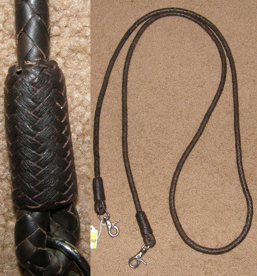Split Reins Leather Handmade Braided Leather Roping Reins – 4 Plait ...