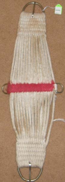 Western String Girth 27 Strand Roper Cinch Roper Girth Western Cinch White 29"