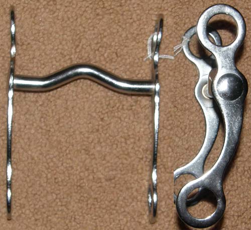 4 1/4” Low Port Curb Bit Chrome Plated Pony Western Curb Bit