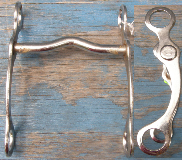 5” Low Port Curb Bit Chrome Plated Western Curb Bit