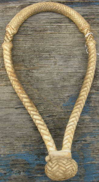 Braided Rawhide Bosal Braided Leather Bosal Steel Core Hackamore Natural