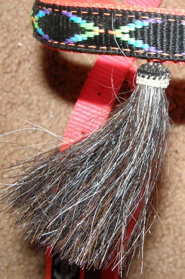 Triple E Southwestern Print Orange Nylon Western Bridle Snap Ends Navajo South Western Print Western Headstall Snaps Quick Change Headstall Horsehair Tassel Horse