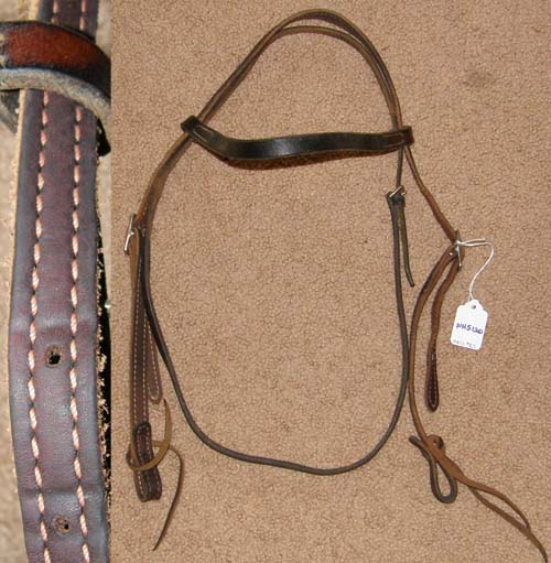 Leather Western Browband Headstall Western Headstall Western Bridle Brown/Black Horse