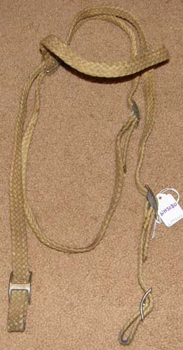Flat Waxed Cord Western Headstall Natural Waxed Braided Cord  Browband Headstall Horse