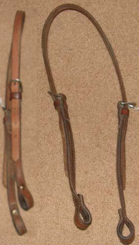 Western Bosal Hanger Western Bosal Headstall Plain Western Headstall Bit Hanger Lunging Headstall Chestnut Horse