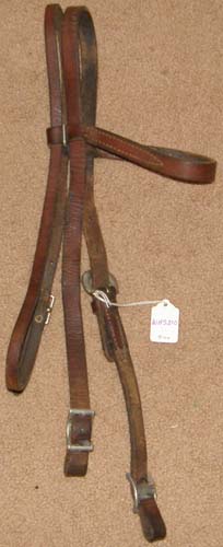 Harness Leather Western Headstall Browband Western Bridle Brown Horse
