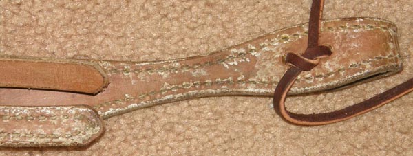 Harness Leather Western Headstall Browband Western Bridle Chestnut Brown Horse