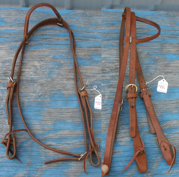 Weaver Horizons Rolled Sliding Ear Headstall Rolled Leather One Ear Western Heastall Western Bridle Sunset Chestnut Cob/Horse