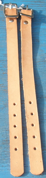 Wide Western Stirrup Hobble Straps Lt Oil Leather