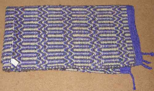 Ramrod Double Weave Western Saddle Blanket Double Fold Western Saddle Pad Purple