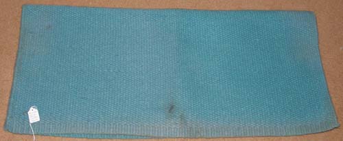 Mayatex San Juan Solid Saddle Blanket Woven Western Show Blanket Solid Wool Western Saddle Pad Western Saddle Blanket Aqua Lt Blue Oversize 38x34