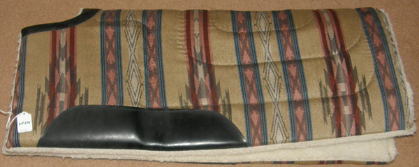 Showman Navajo Built Up SADDLE PAD 30" x 30" x1" Kodel Fleece Suede Wear Leather