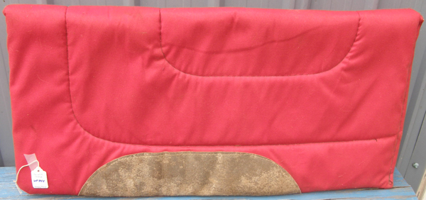 Square Western Saddle Pad Work Pad Felt Filled Western Pad Red 29 1/2x28 1/2