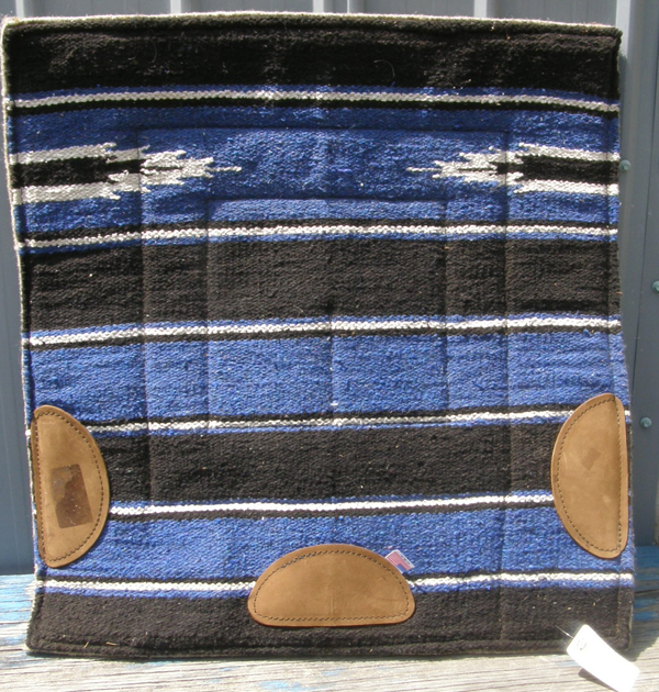 Navajo Blanket Pad Navajo Pad Western Saddle Pad Arabian Cob Pony Pad Blue/Black/White