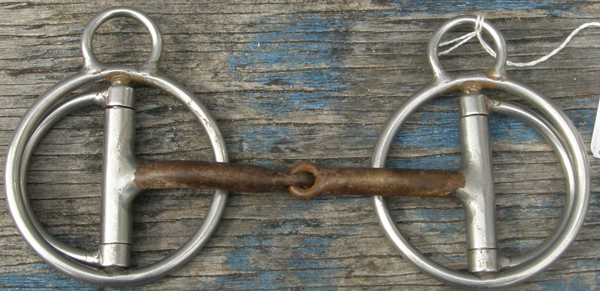 Reinsman Rockin' S Snaffle Bit Stage A Sweet Iron Training Snaffle