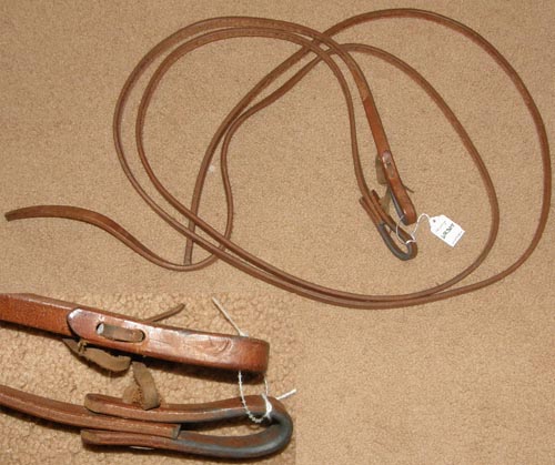NEW HORSE TACK! Showman USA MADE 8' x 5/8" Western Leather Split Reins
