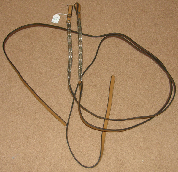Royal King Lt Oil Leather Western Reins Western Split Reins Western Show Reins Silver Ferrules Weighted Show Reins 5/8" x 7'